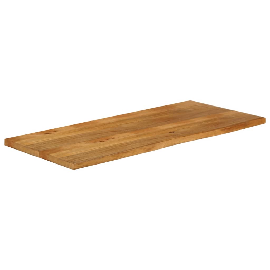 vidaXL Tafelblad met natuurlijke rand 140x60x2,5 cm massief mangohout