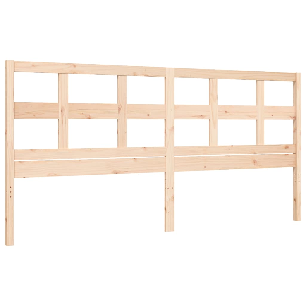 vidaXL Bedframe met hoofdbord massief hout