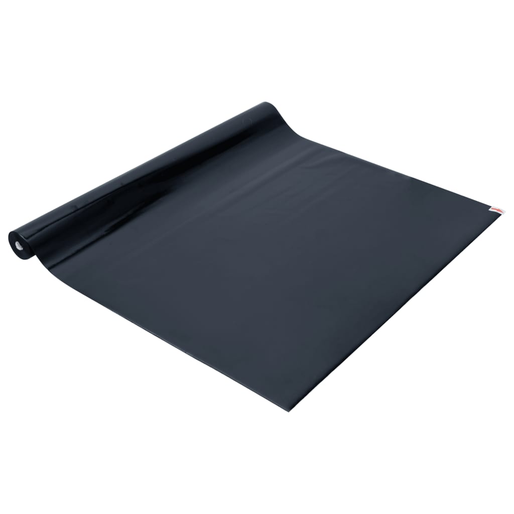 vidaXL Raamfolies 3 st statisch mat PVC zwart