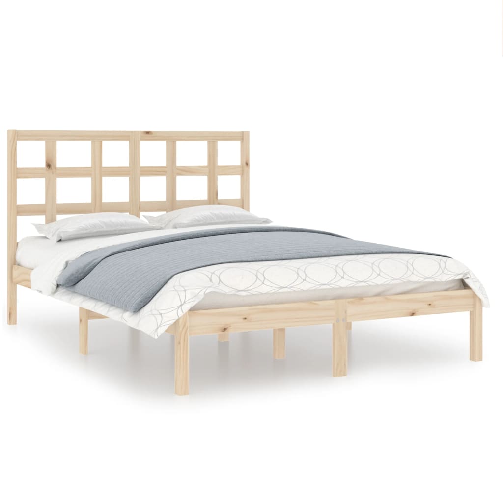 vidaXL Bedframe massief hout 120x190 cm