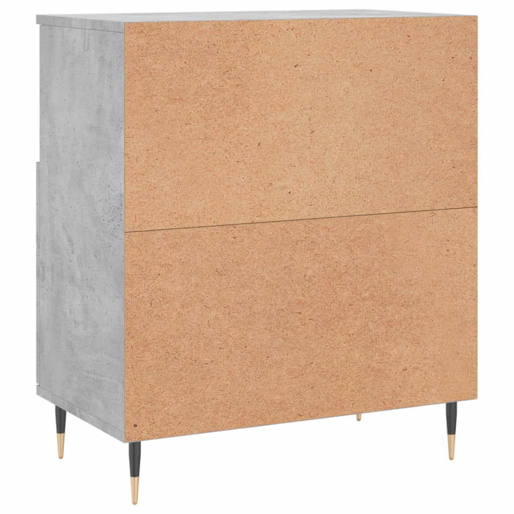 vidaXL Dressoir 60x35x70 cm bewerkt hout betongrijs