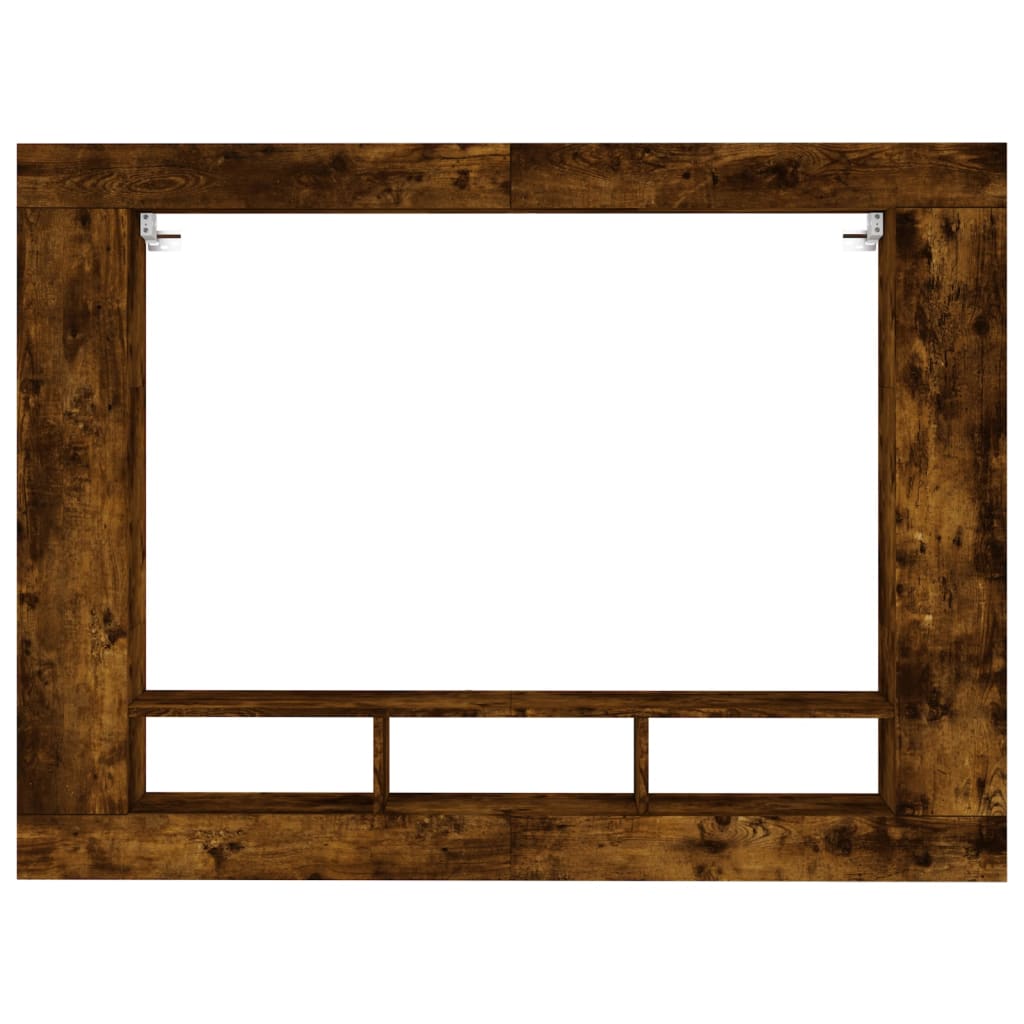 vidaXL Tv-meubel 152x22x113 cm bewerkt hout gerookt eikenkleurig