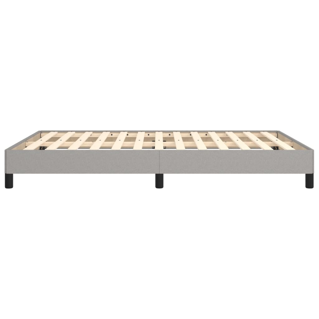 vidaXL Bedframe zonder matras stof lichtgrijs 140x190 cm