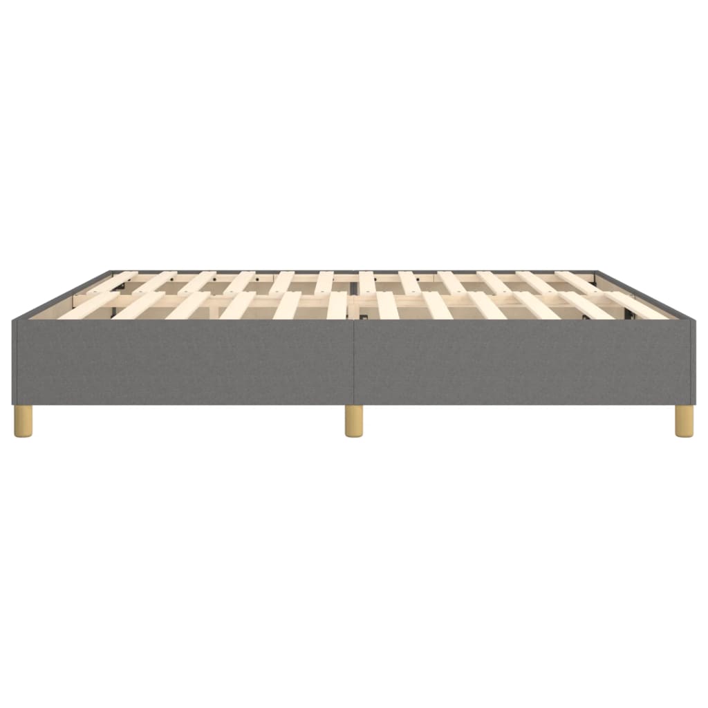 vidaXL Bedframe stof donkergrijs 200x200 cm