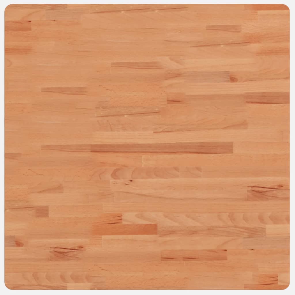 vidaXL Tafelblad vierkant 70x70x4 cm massief beukenhout