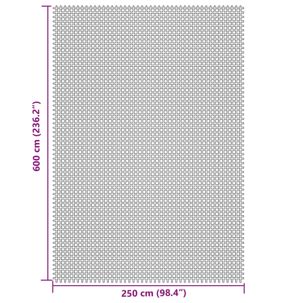 vidaXL Kampeerkleed 6x2,5 m crèmekleurig