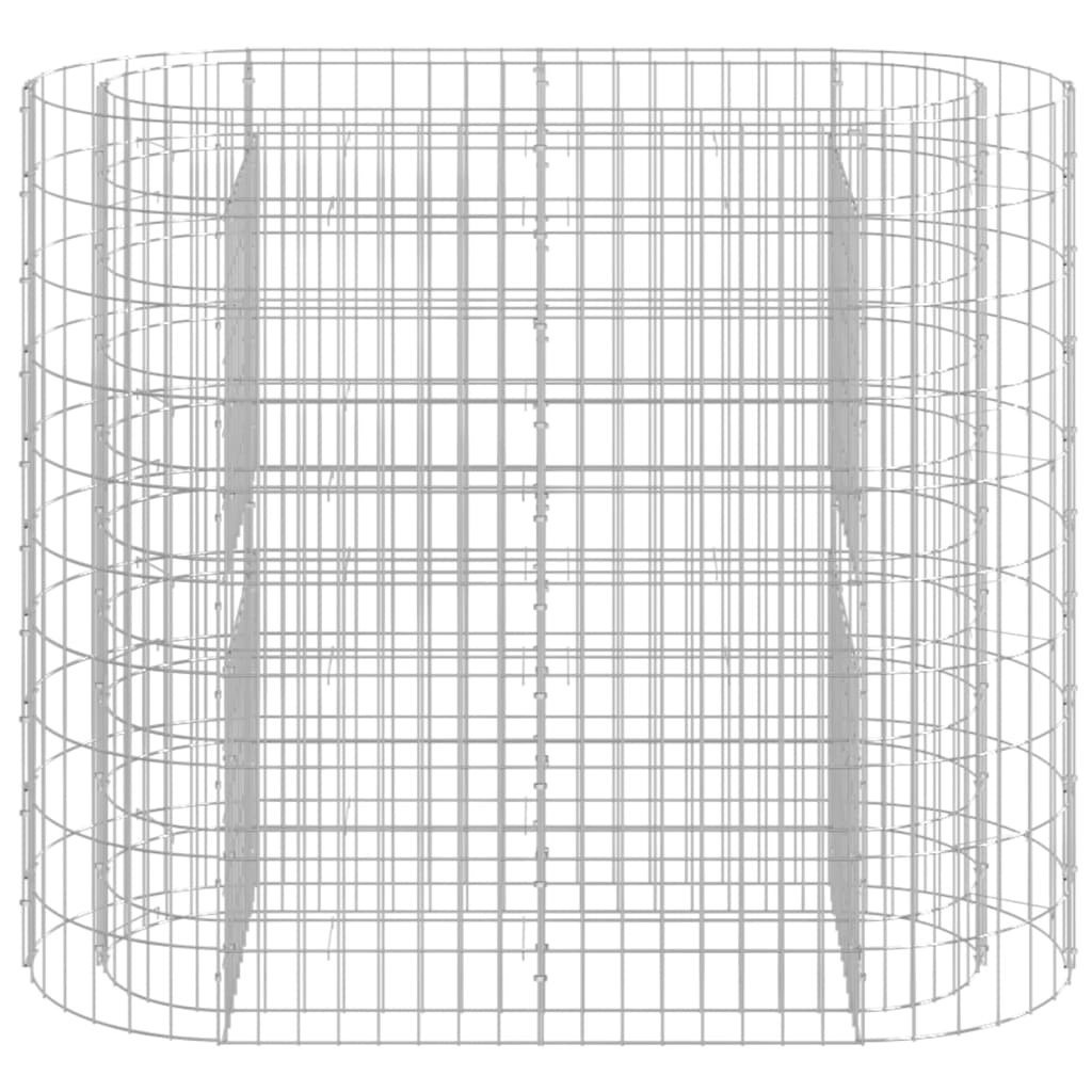 vidaXL Gabion plantenbak verhoogd 120x50x100 cm gegalvaniseerd ijzer