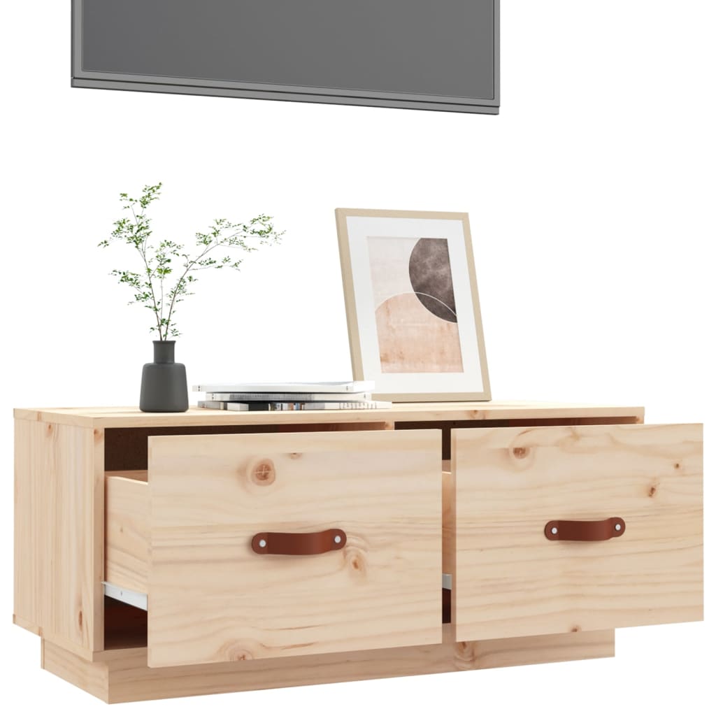 vidaXL Tv-meubel 80x34x35 cm massief grenenhout