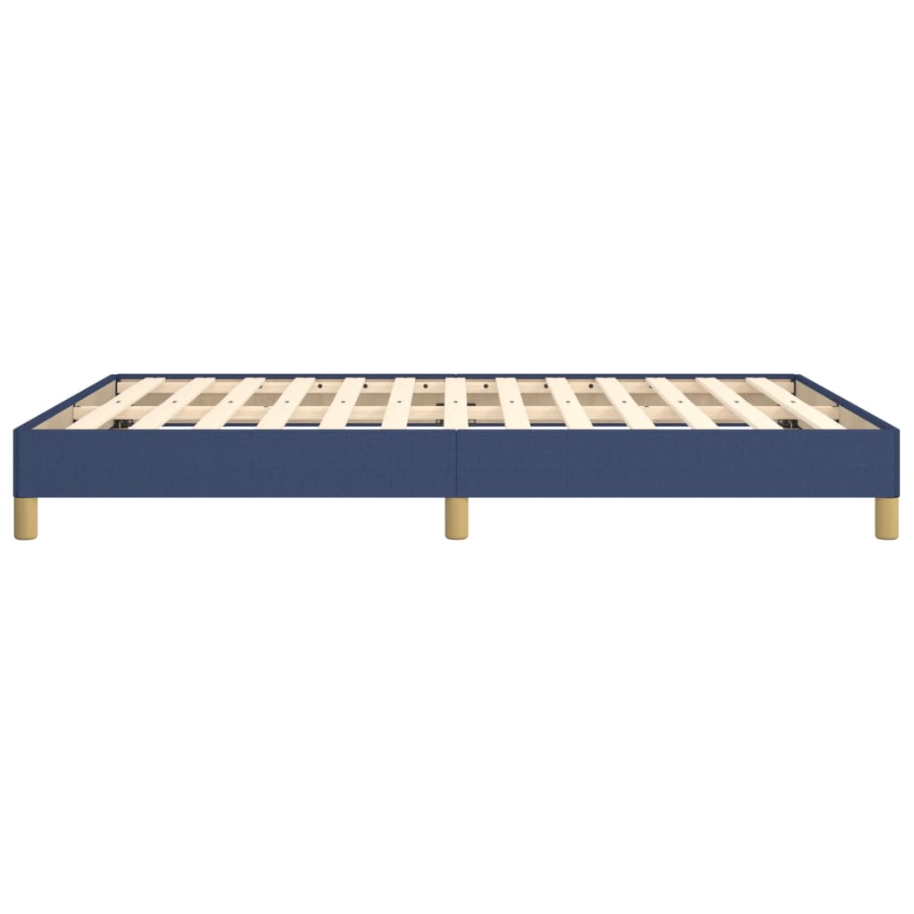 vidaXL Bedframe zonder matras stof blauw 140x190 cm