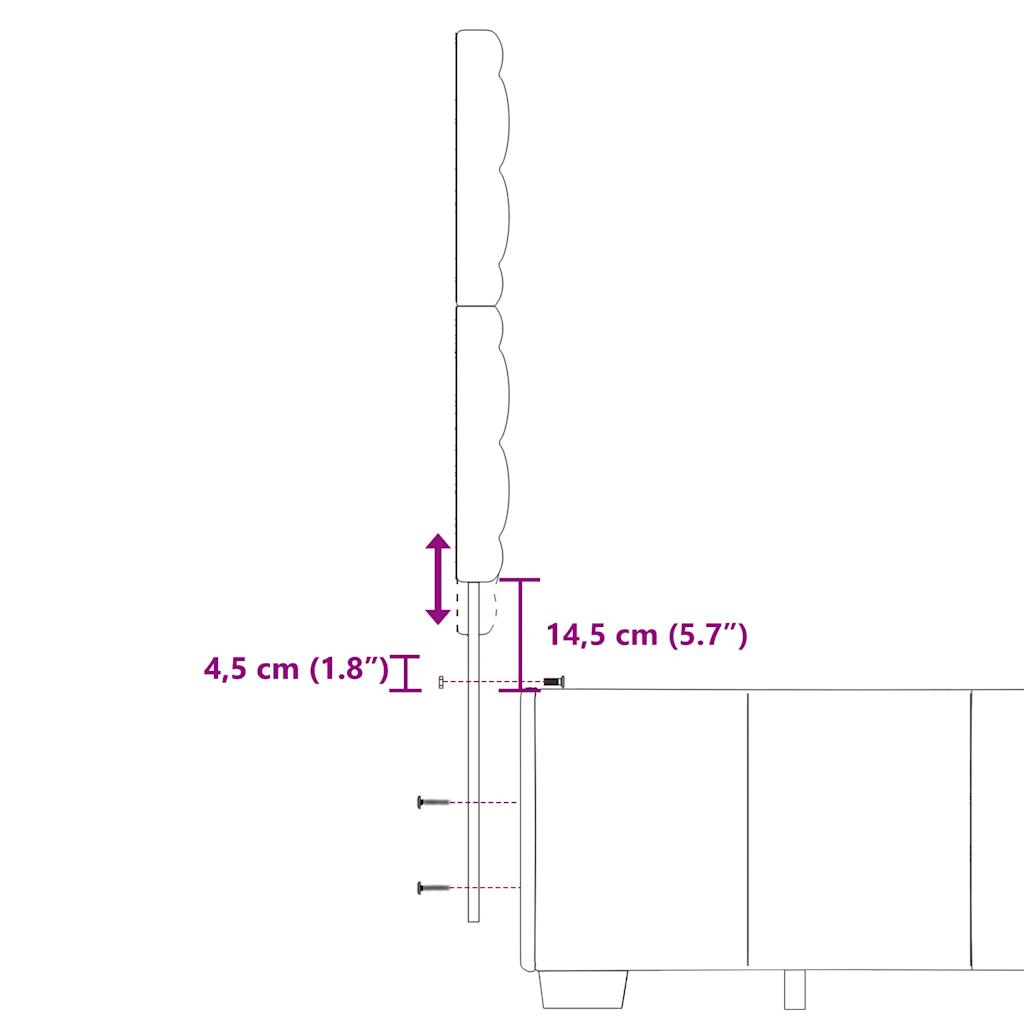 vidaXL Boxspring met matras stof lichtgrijs 200x200 cm