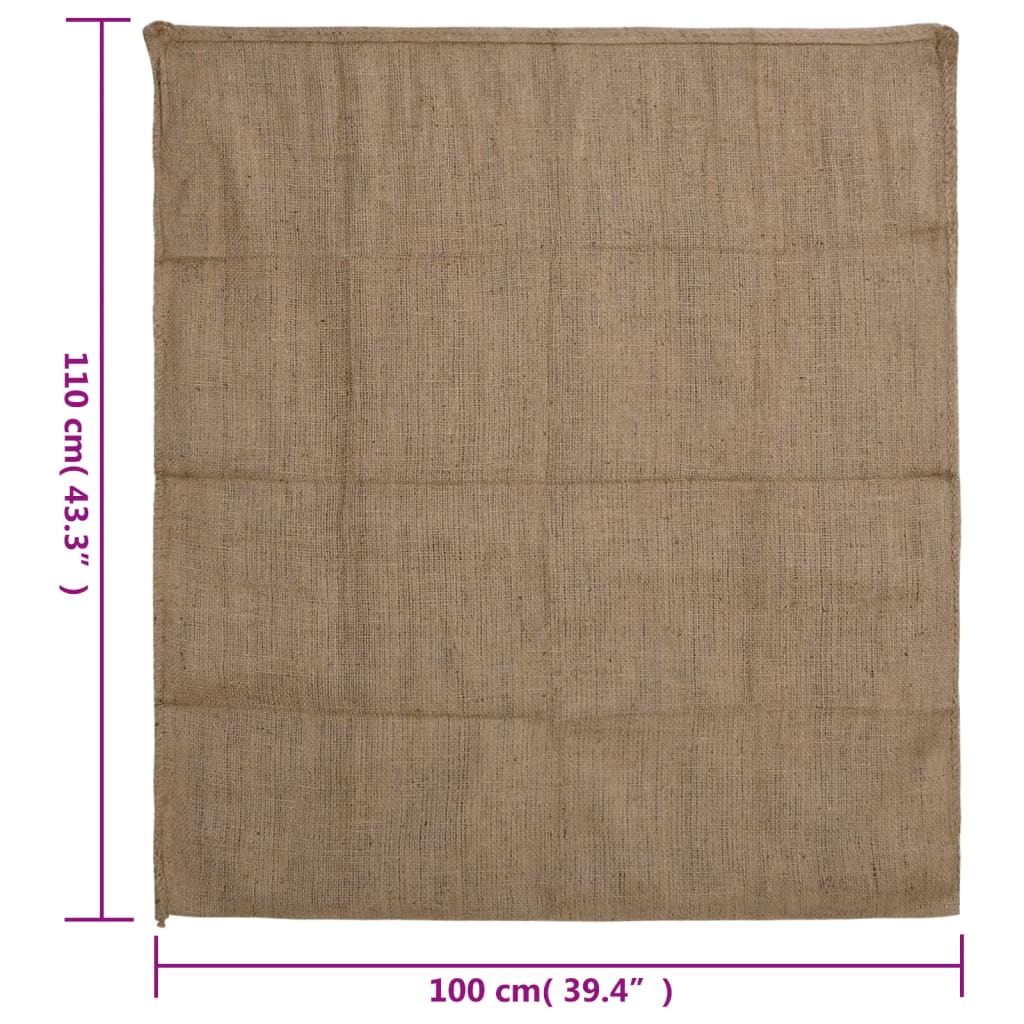 vidaXL Jutezakken 5 stuks 340 g/m² 100x110 cm 100% jute