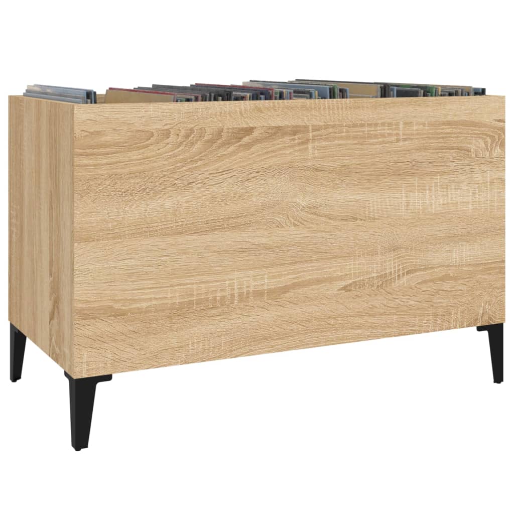 vidaXL Platenkast 74,5x38x48 cm bewerkt hout sonoma eikenkleurig