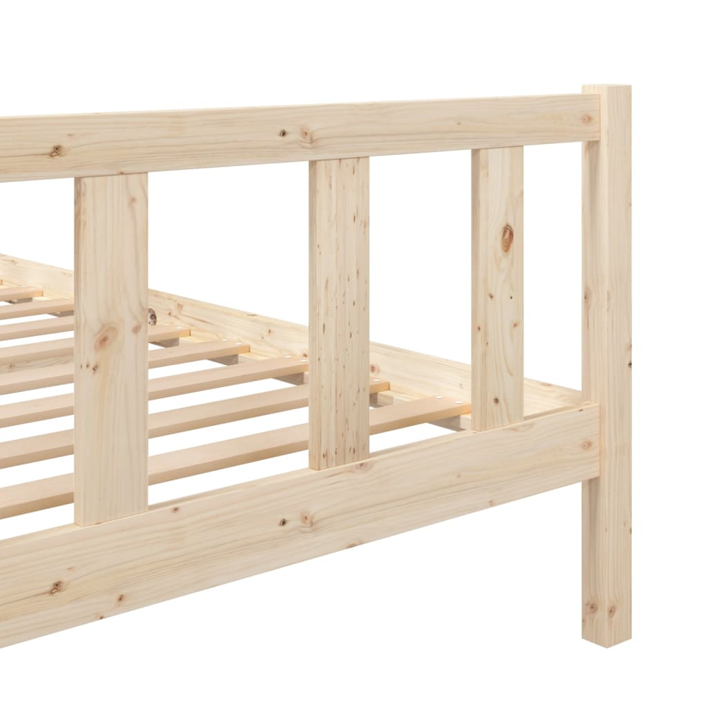 vidaXL Bedframe massief hout 120x190 cm