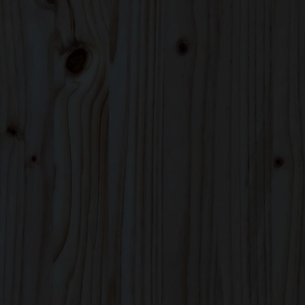 vidaXL Tuinmiddenbank 120x80 cm massief grenenhout zwart