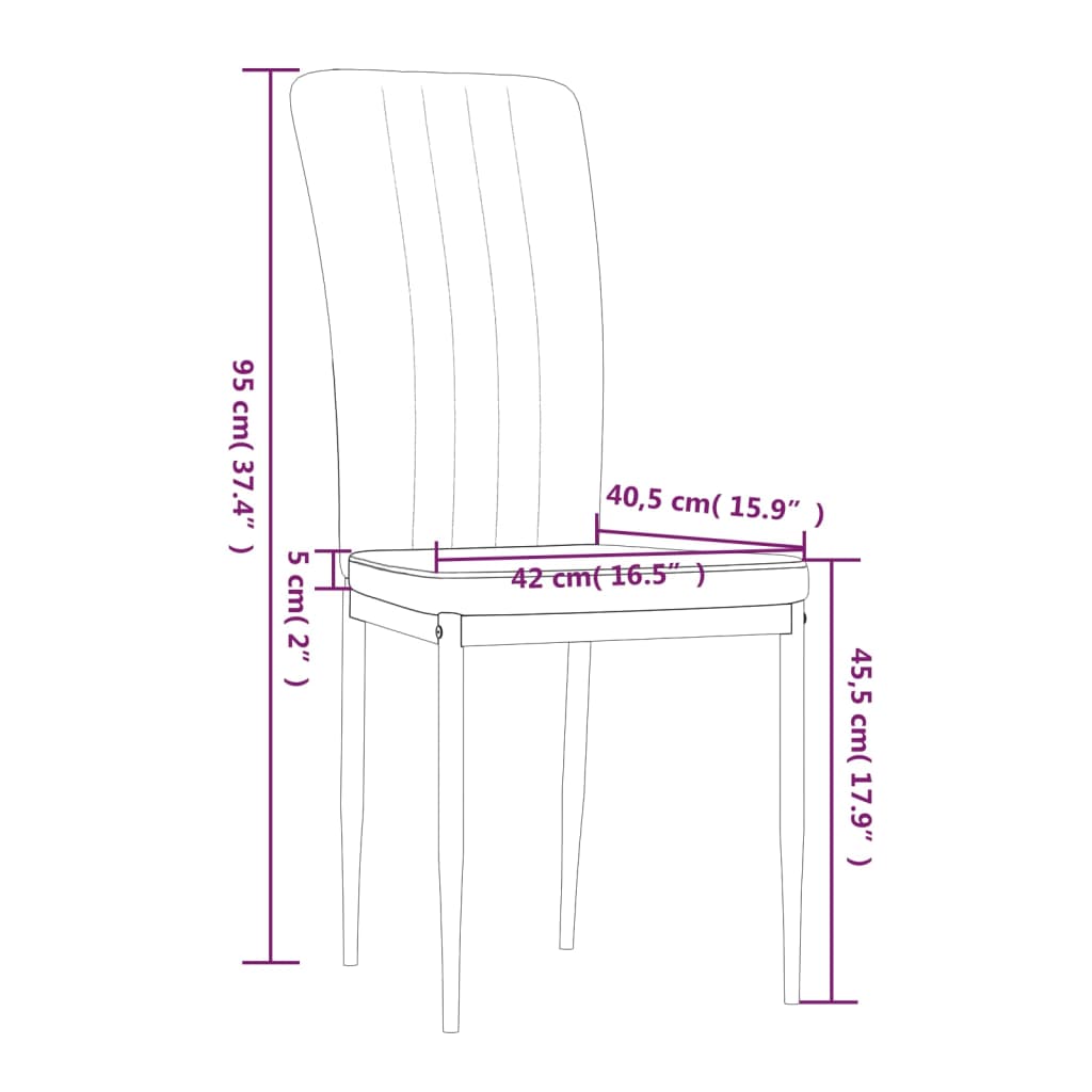 vidaXL Eetkamerstoelen 4 st fluweel donkergrijs