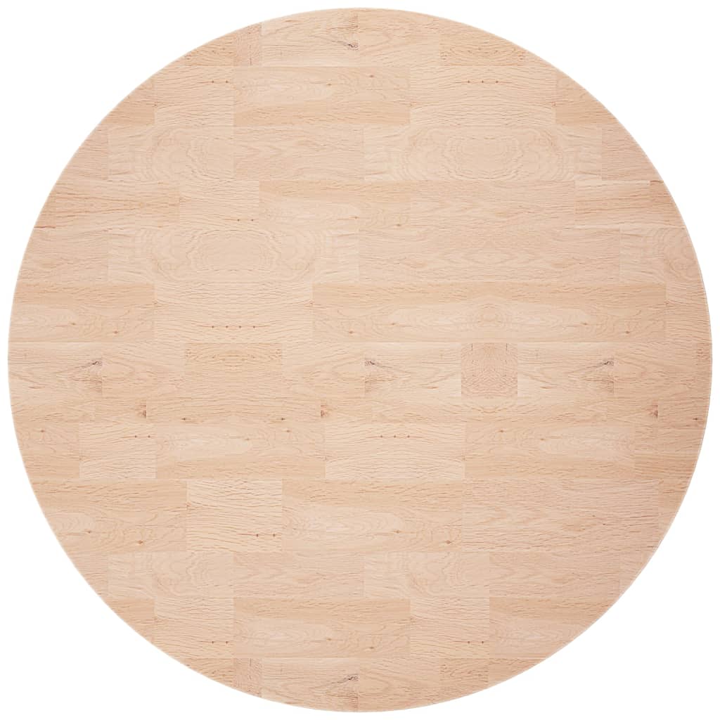 vidaXL Tafelblad rond Ø70x4 cm onbehandeld massief eikenhout