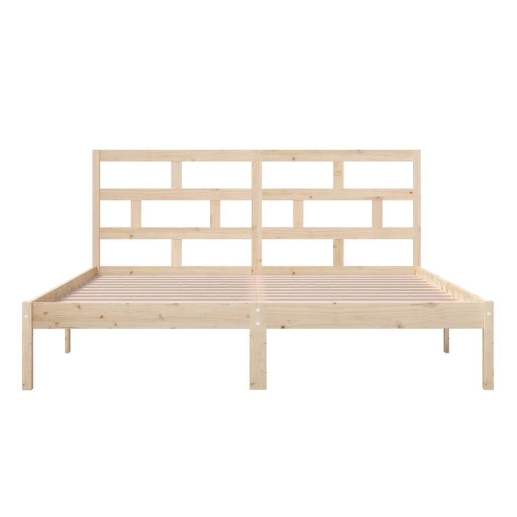 vidaXL Bedframe massief hout 180x200 cm