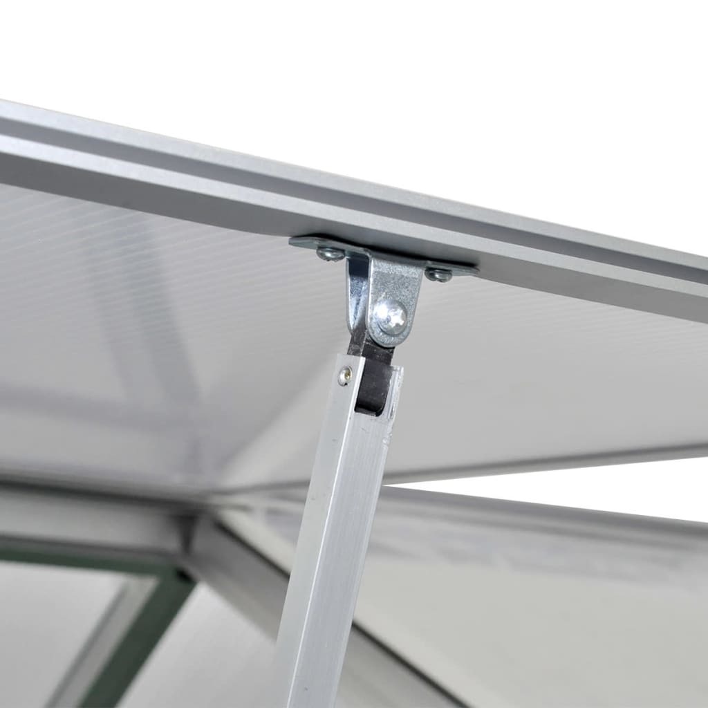 vidaXL Tuinkas met basisframe 6,05 m² versterkt aluminium