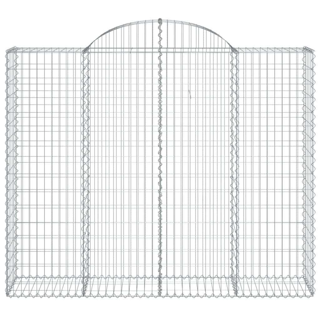 vidaXL Schanskorven 20 st gewelfd 200x50x160/180 cm ijzer