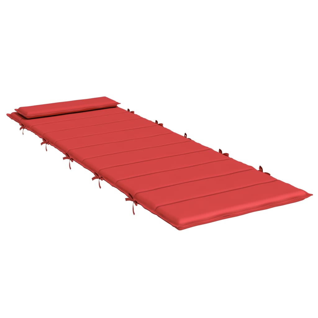 vidaXL Ligbedkussen 180x60x3 cm oxford stof rood