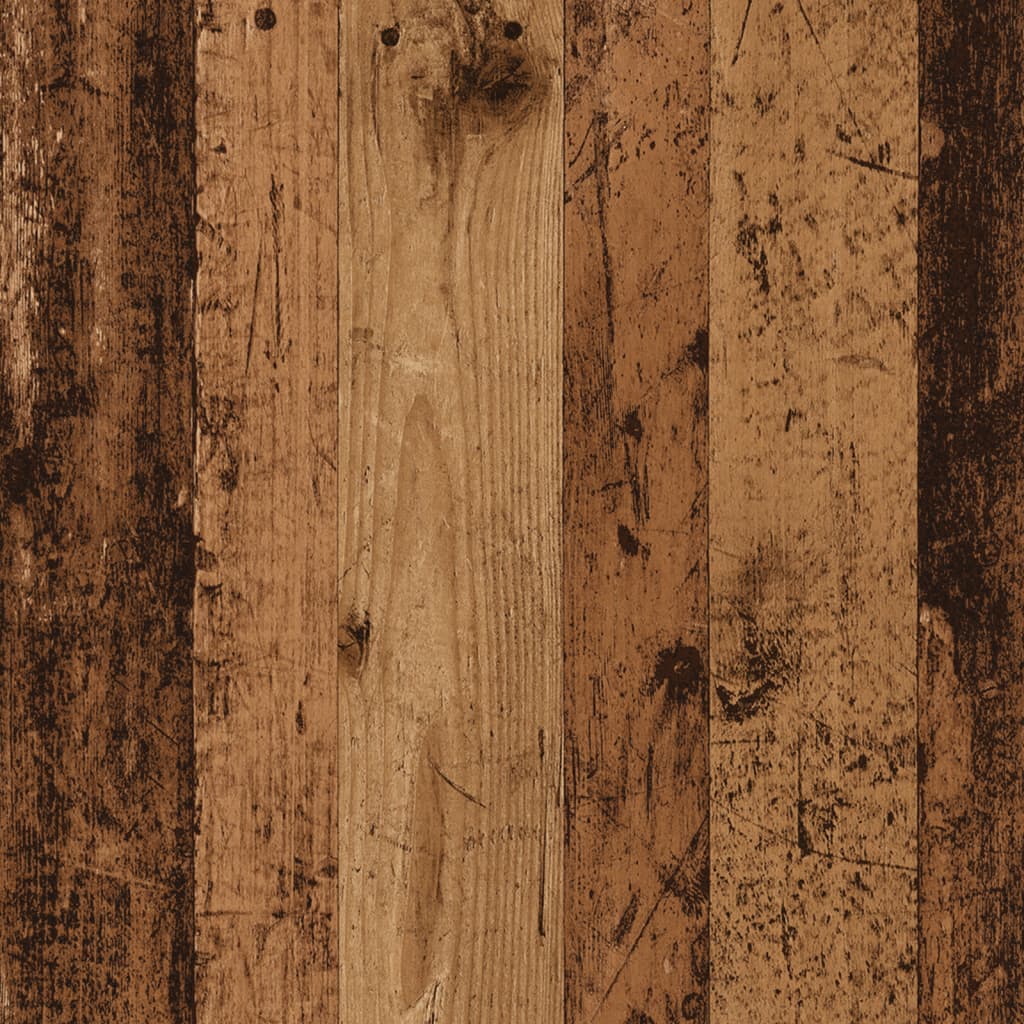 vidaXL Monitorstandaard verstelbaar 60x24x10,5 cm hout oud houtkleurig