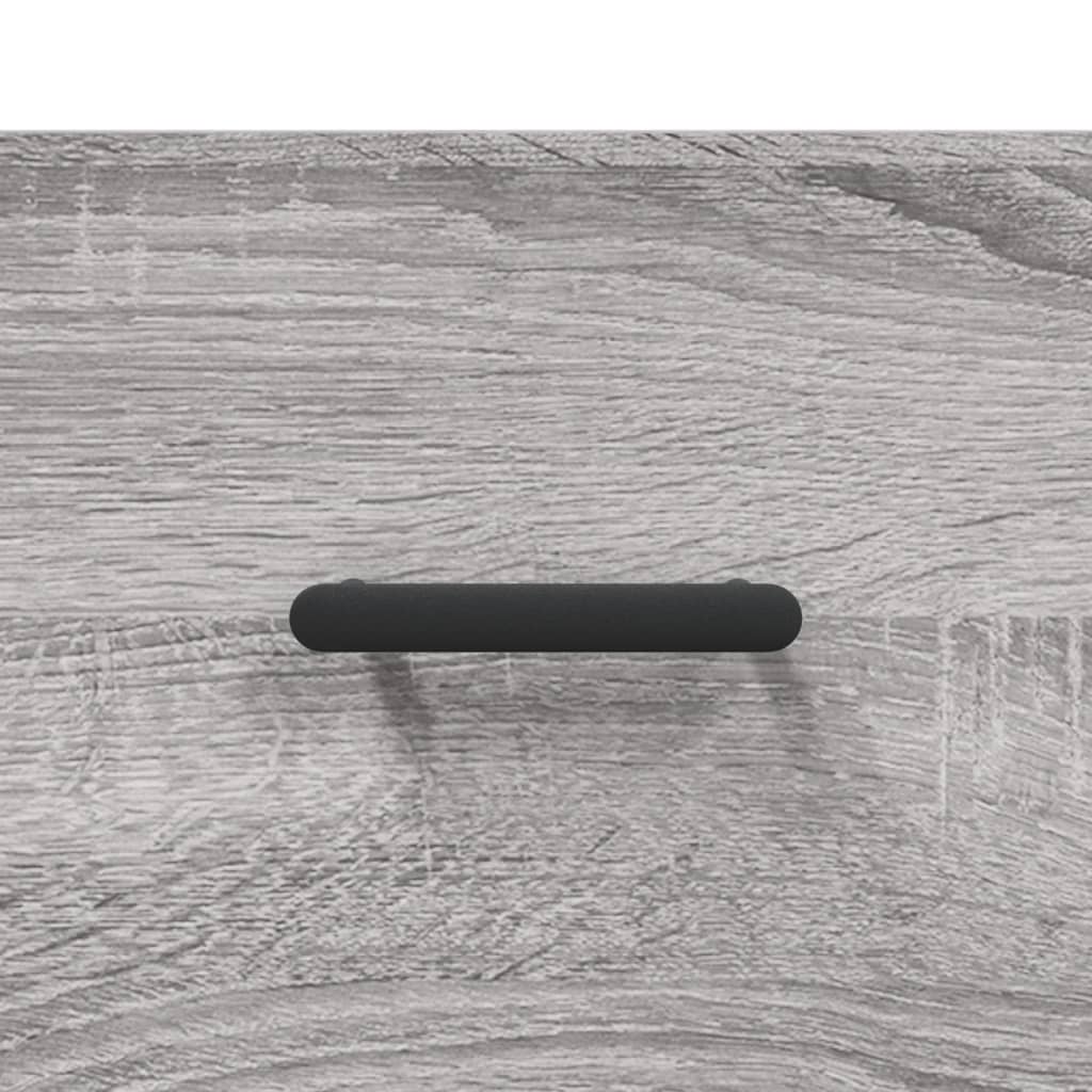 vidaXL Wandkast 80x36,5x35 cm bewerkt hout grijs sonoma eikenkleurig