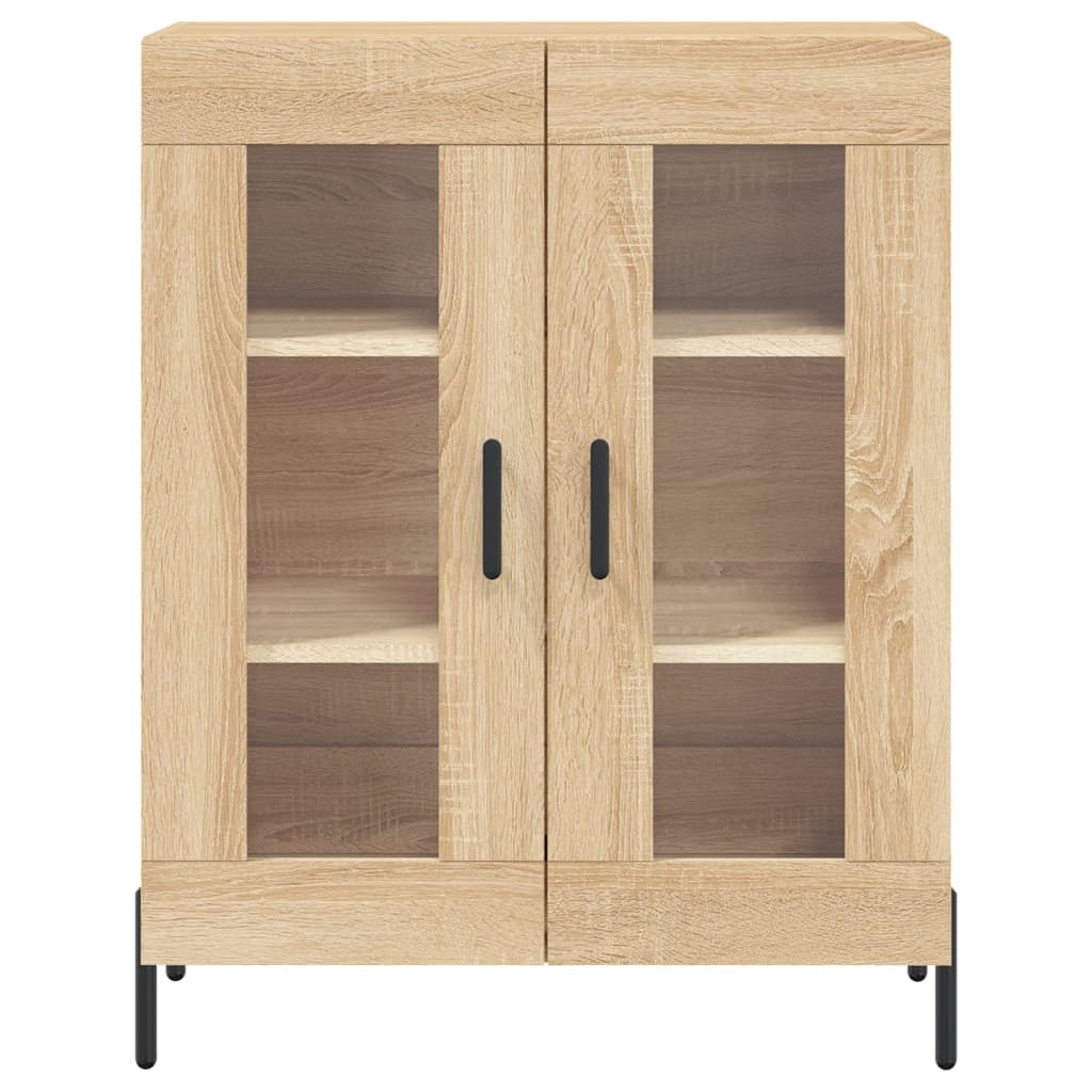 vidaXL Dressoir 69,5x34x90 cm bewerkt hout sonoma eikenkleurig