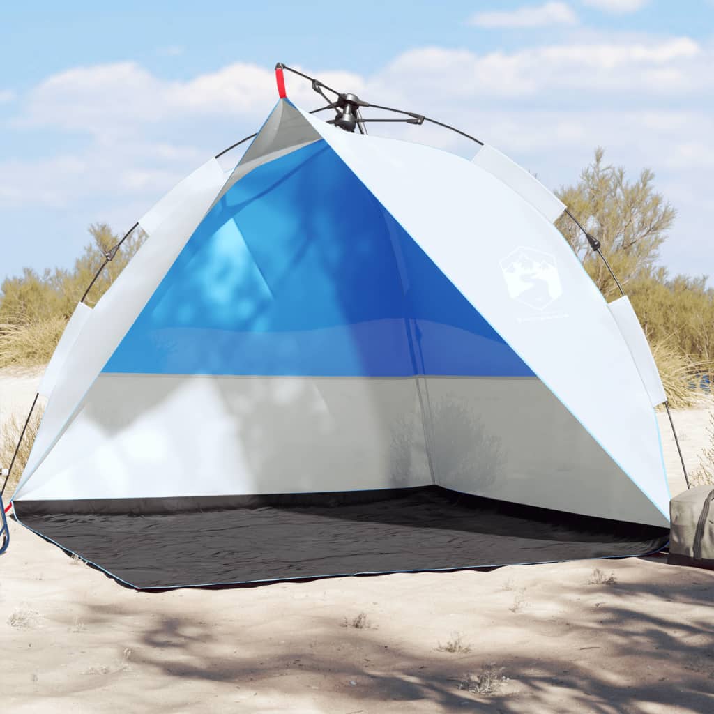 vidaXL Strandtent waterdicht snelontgrendeling azuurblauw