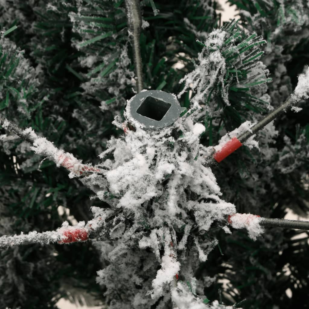 vidaXL Kunstkerstboom met scharnieren en sneeuw 120 cm