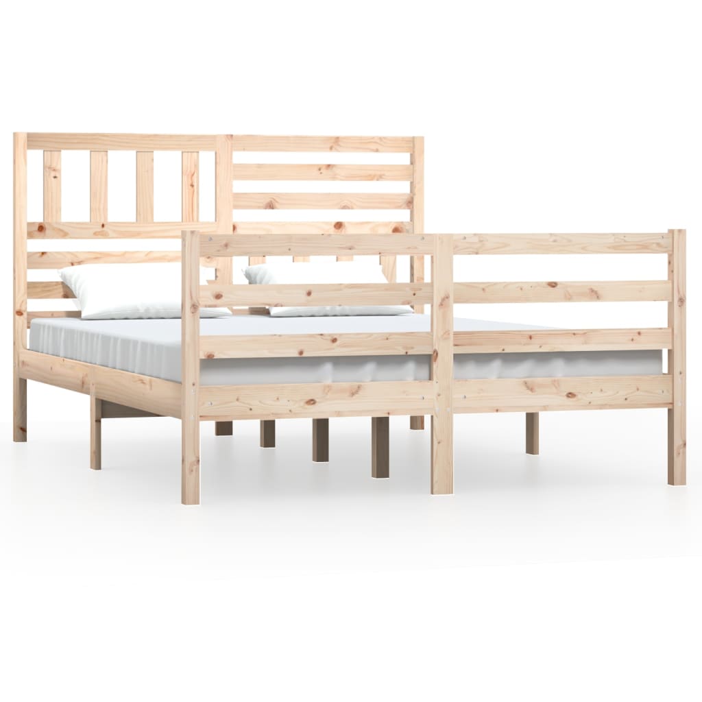 vidaXL Bedframe zonder matras massief hout 120x200 cm