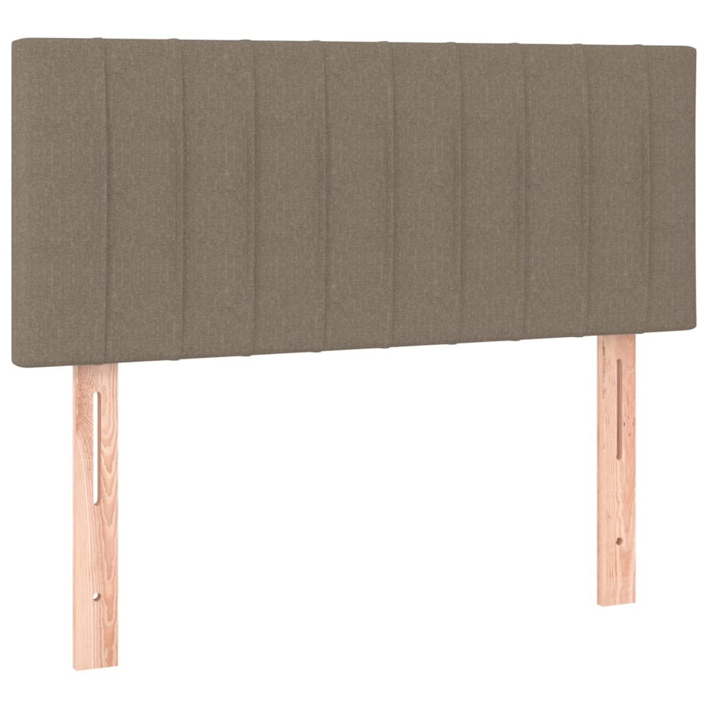 vidaXL Hoofdbord LED 100x5x78/88 cm stof taupe