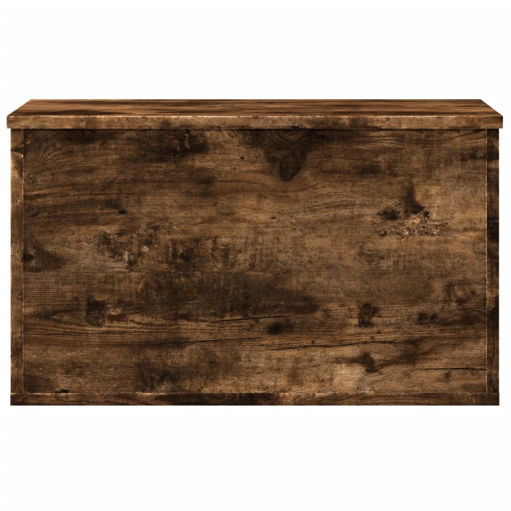 vidaXL Opbergbox 60x35x35 cm bewerkt hout gerookt eikenkleurig