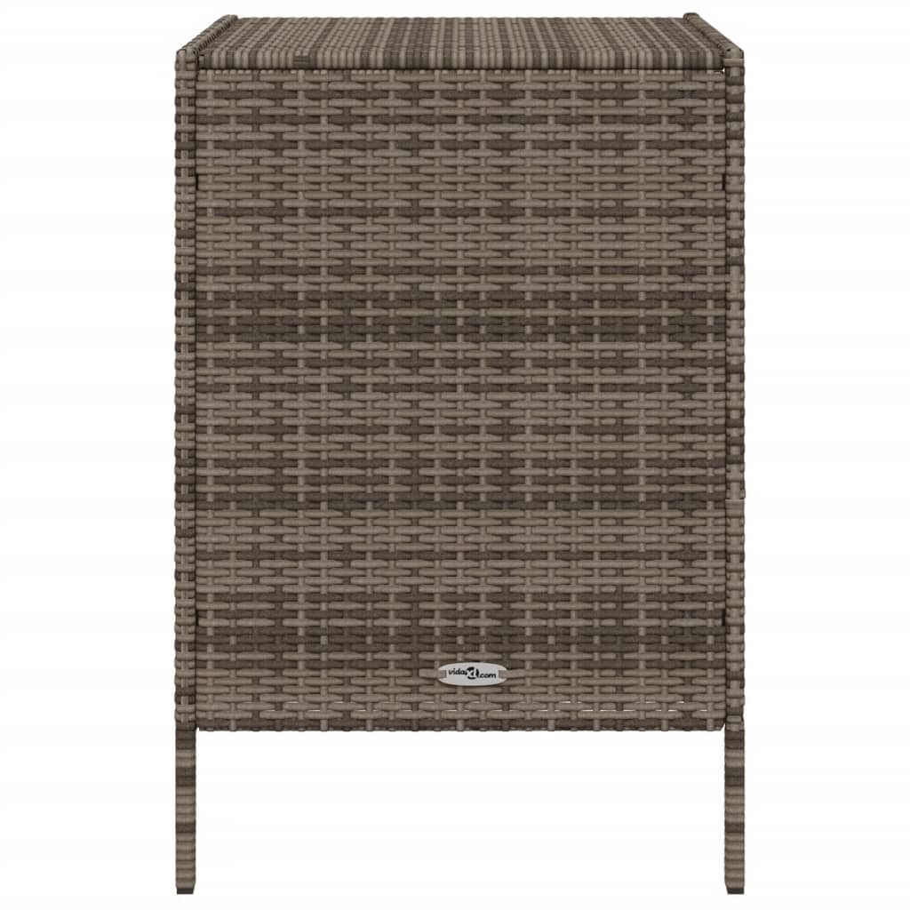 vidaXL Tuinkast 55x59x80 cm poly rattan grijs