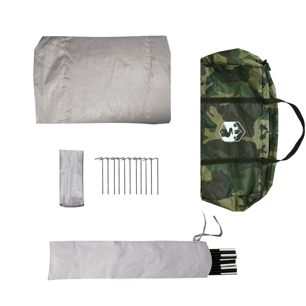 vidaXL Vistent 5-persoons waterdicht camouflage