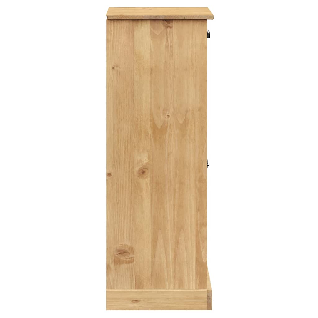 vidaXL Schoenenkast VIGO 60x35x96 cm massief grenenhout