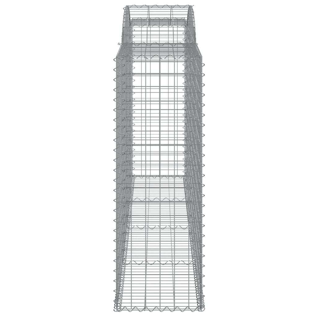 vidaXL Schanskorven 17 st gewelfd 300x50x140/160 cm ijzer