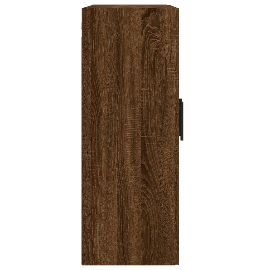 vidaXL Wandkast 69,5x34x90 cm bewerkt hout bruin eikenkleur