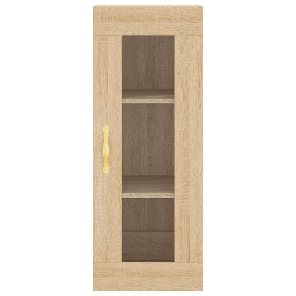 vidaXL Hoge kast 34,5x34x180 cm bewerkt hout sonoma eikenkleurig