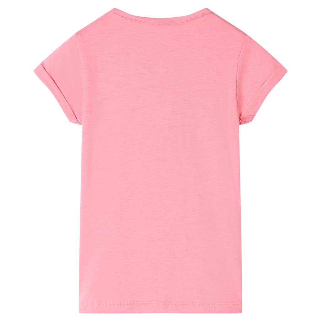 Kindershirt 116 felroze