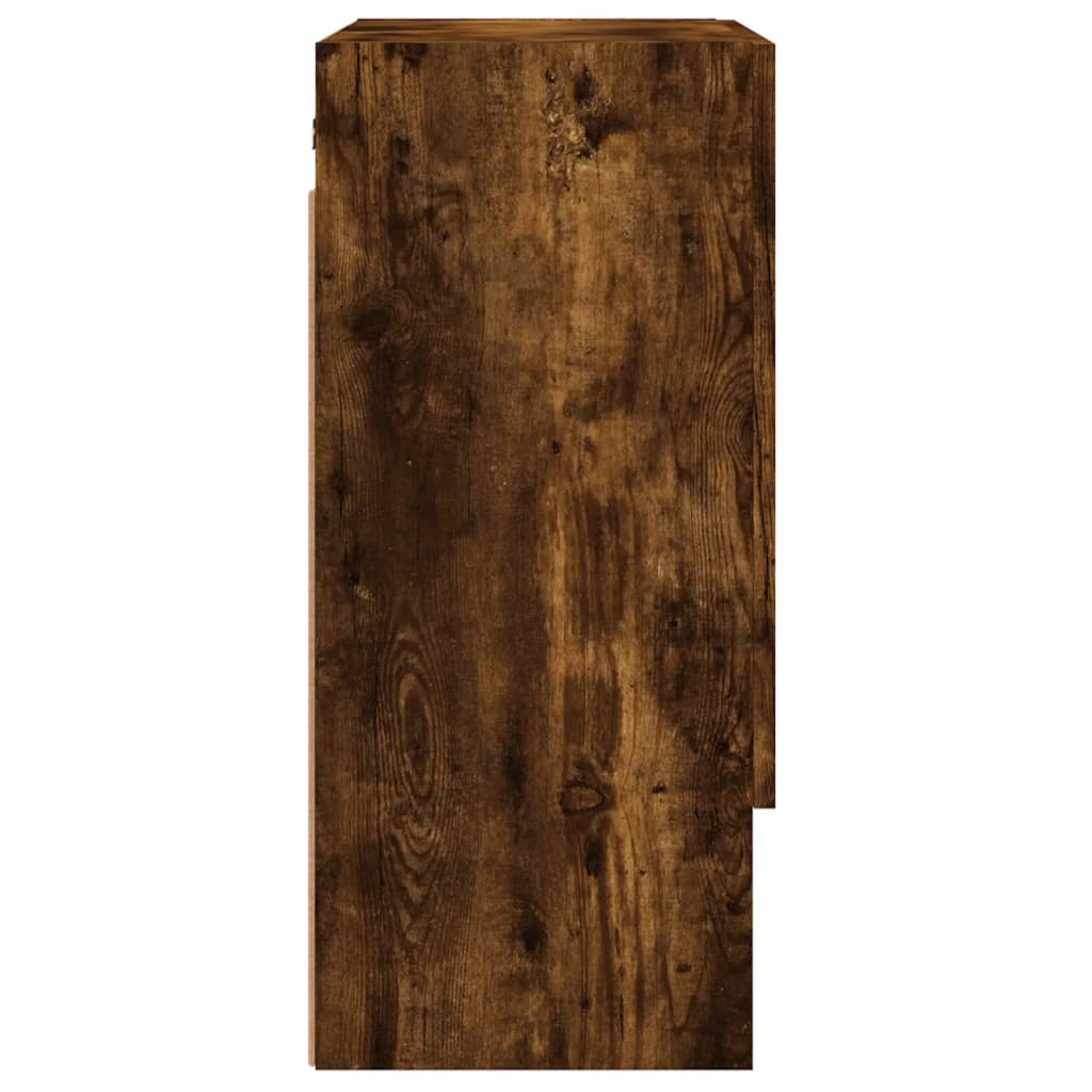 vidaXL Wandkast 60x31x70 cm bewerkt hout gerookt eikenkleurig