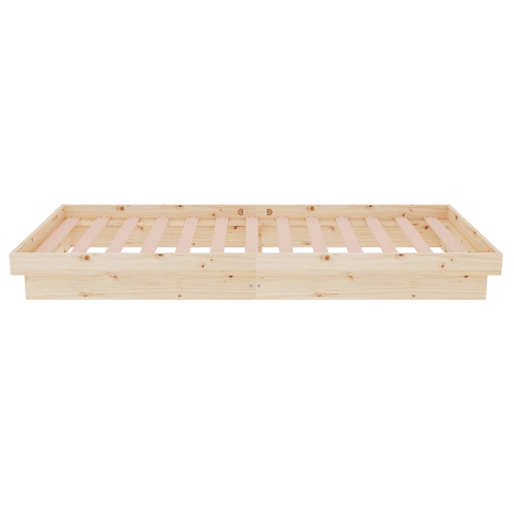 vidaXL Bedframe massief hout 75x190 cm