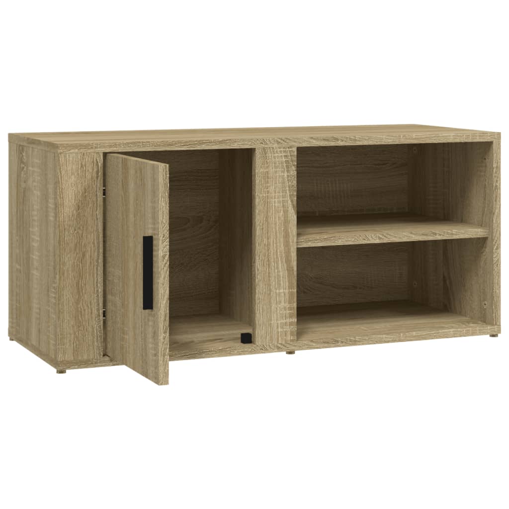 vidaXL Tv-meubels 2 st 80x31,5x36 cm bewerkt hout sonoma eikenkleurig