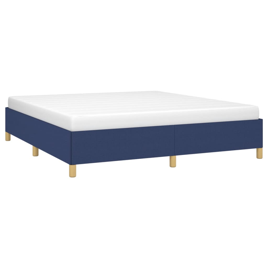 vidaXL Bedframe stof blauw 180x200 cm