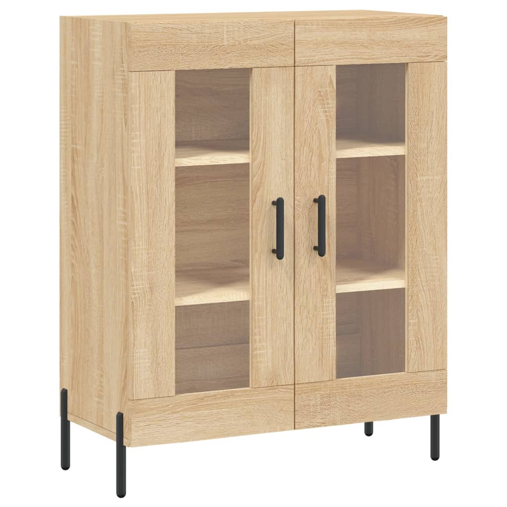 vidaXL Dressoir 69,5x34x90 cm bewerkt hout sonoma eikenkleurig