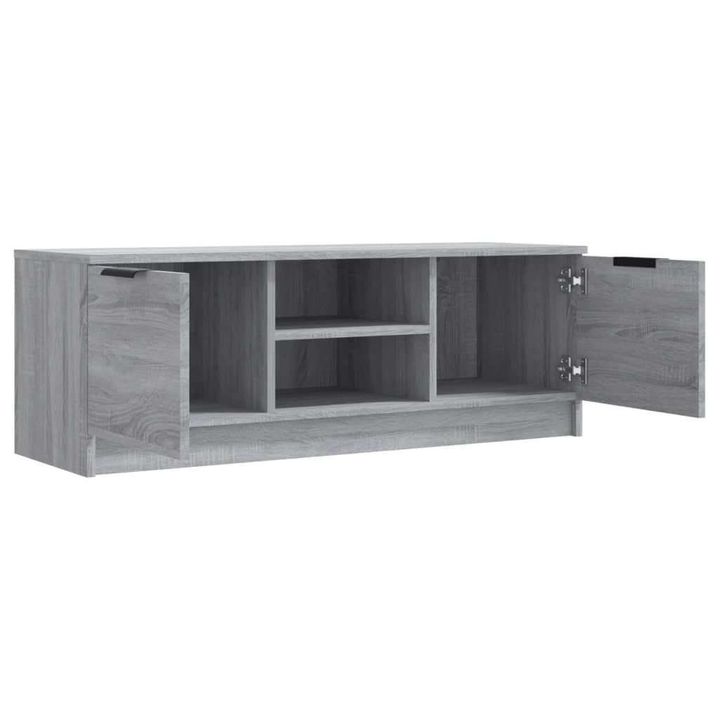 vidaXL Tv-meubel 102x35x36,5 cm bewerkt hout grijs sonoma eikenkleurig