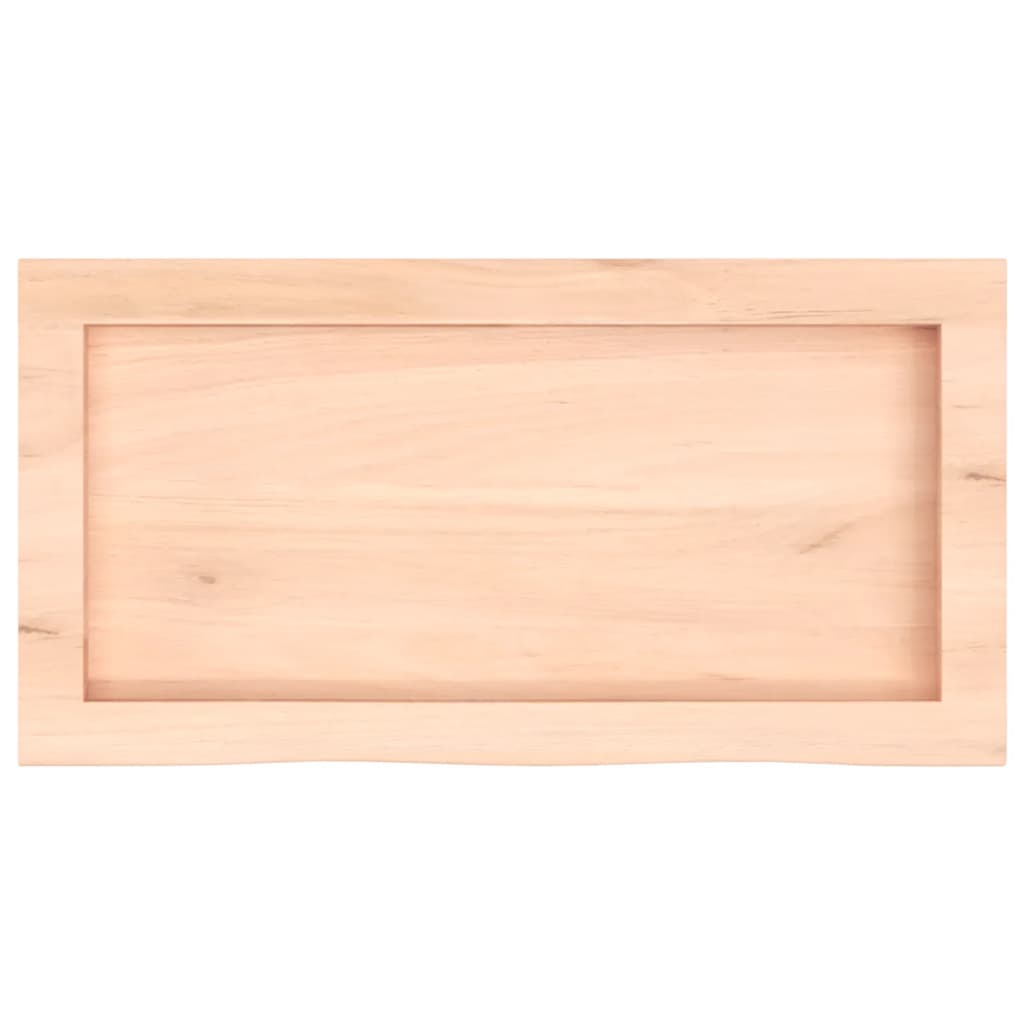 vidaXL Wastafelblad 60x30x(2-6) cm onbehandeld massief hout