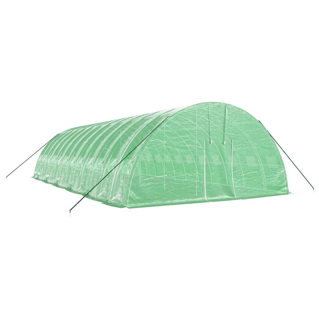 vidaXL Tuinkas met stalen frame 72 m² 12x6x2,85 m groen