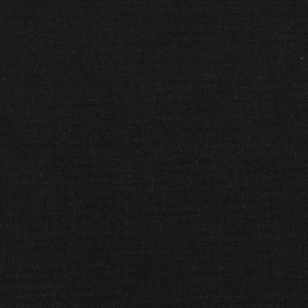 vidaXL Hoofdbord met randen 93x16x78/88 cm stof zwart