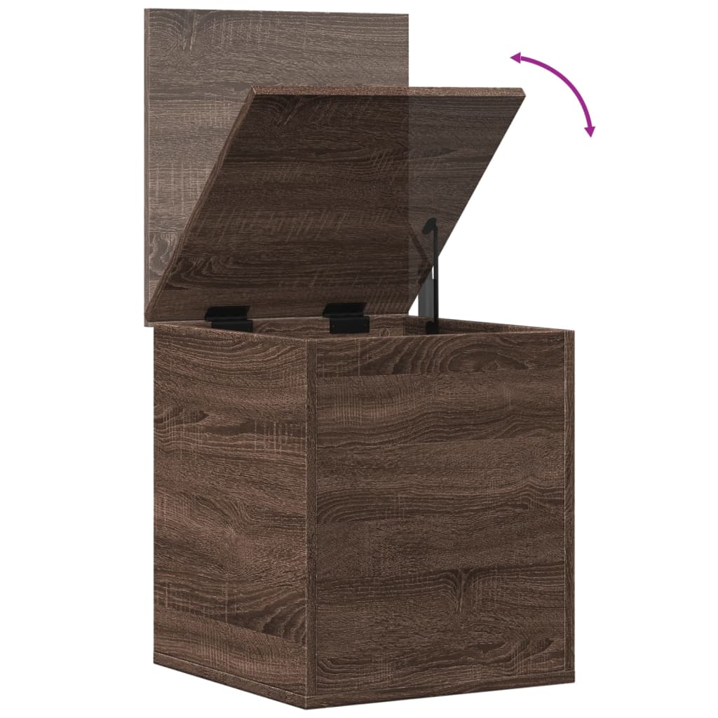 vidaXL Opbergbox 40x42x46 cm bewerkt hout bruin eikenkleurig