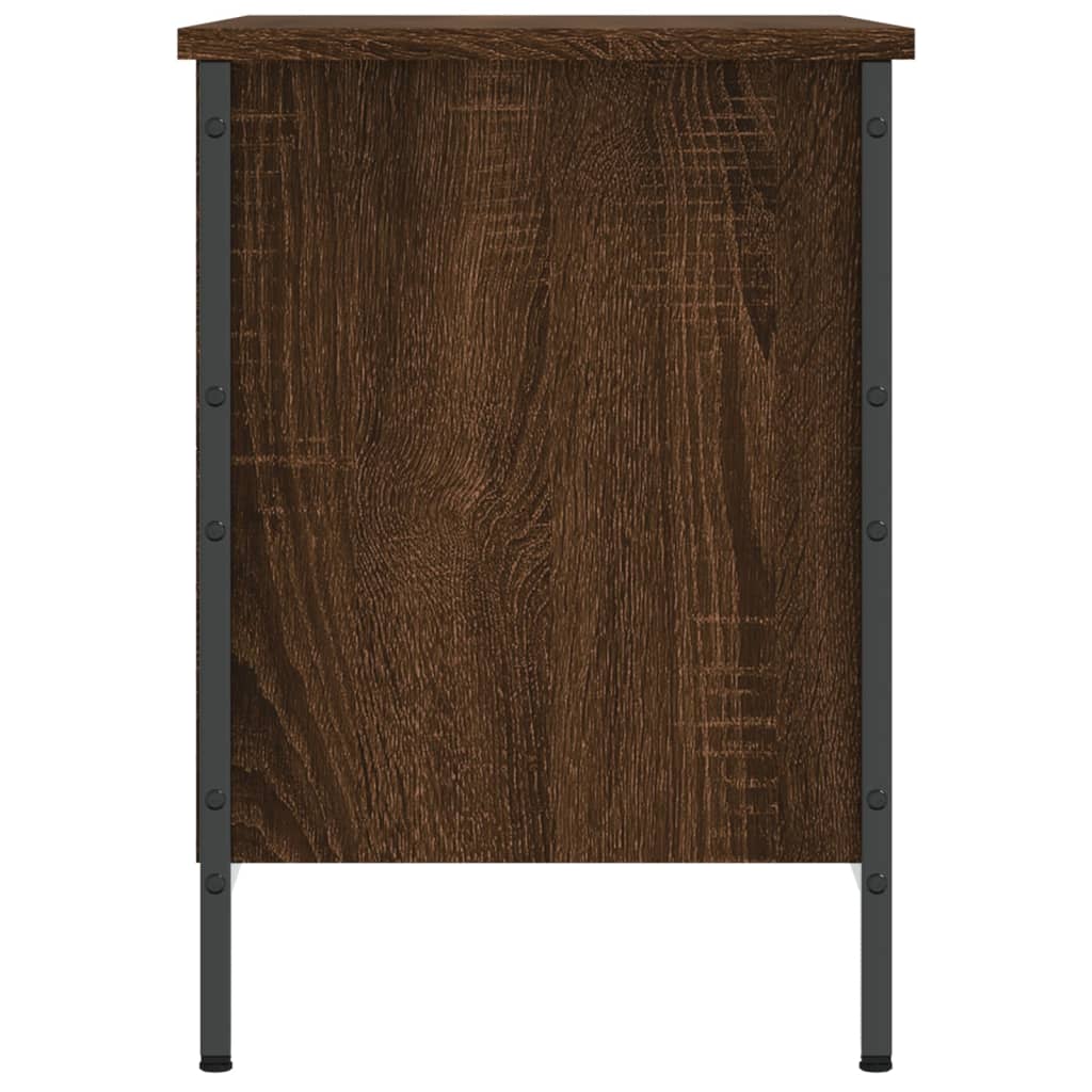 vidaXL Schoenenkast 69x35x50 cm bewerkt hout bruin eikenkleur